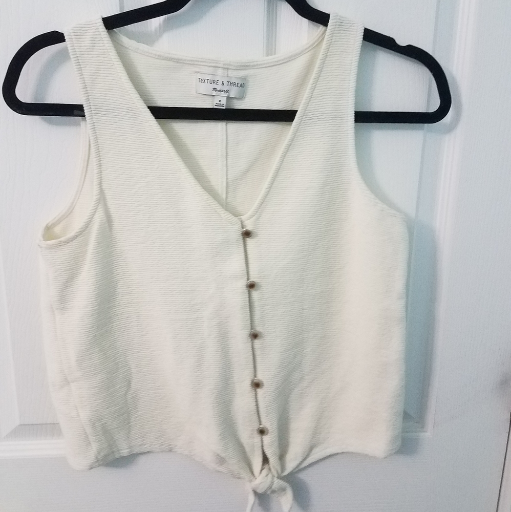 Texture & Thread by Madewell Tank w/ Tie Front